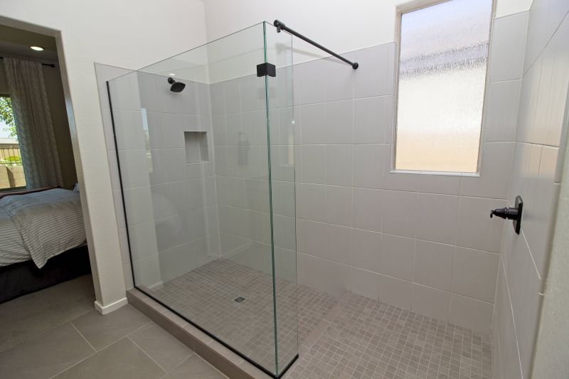 Modern Shower with Corner Design